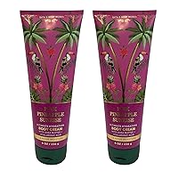 Bath & Body Works Ultimate Hydration Body Cream (Pink Pineapple Sunrise), 8 Ounce (Pack of 2)