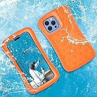 SUPFINE Floating Phone Case for iPhone 15 Pro Max/15 Plus/14 Pro Max/14 Plus/13 Pro Max/12 Pro Max EVA Material Case with Waterproof Dry Bags and Lanyard, 20FT Powerful Drop Protective Case-6.7in