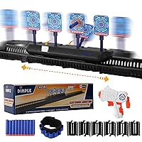 Dimple Electronic Shooting Target for Kids - Moving Digital Target Practice Game for Boys and Girls - Elite Toys Set for Children with Guns, Sounds, Tracks