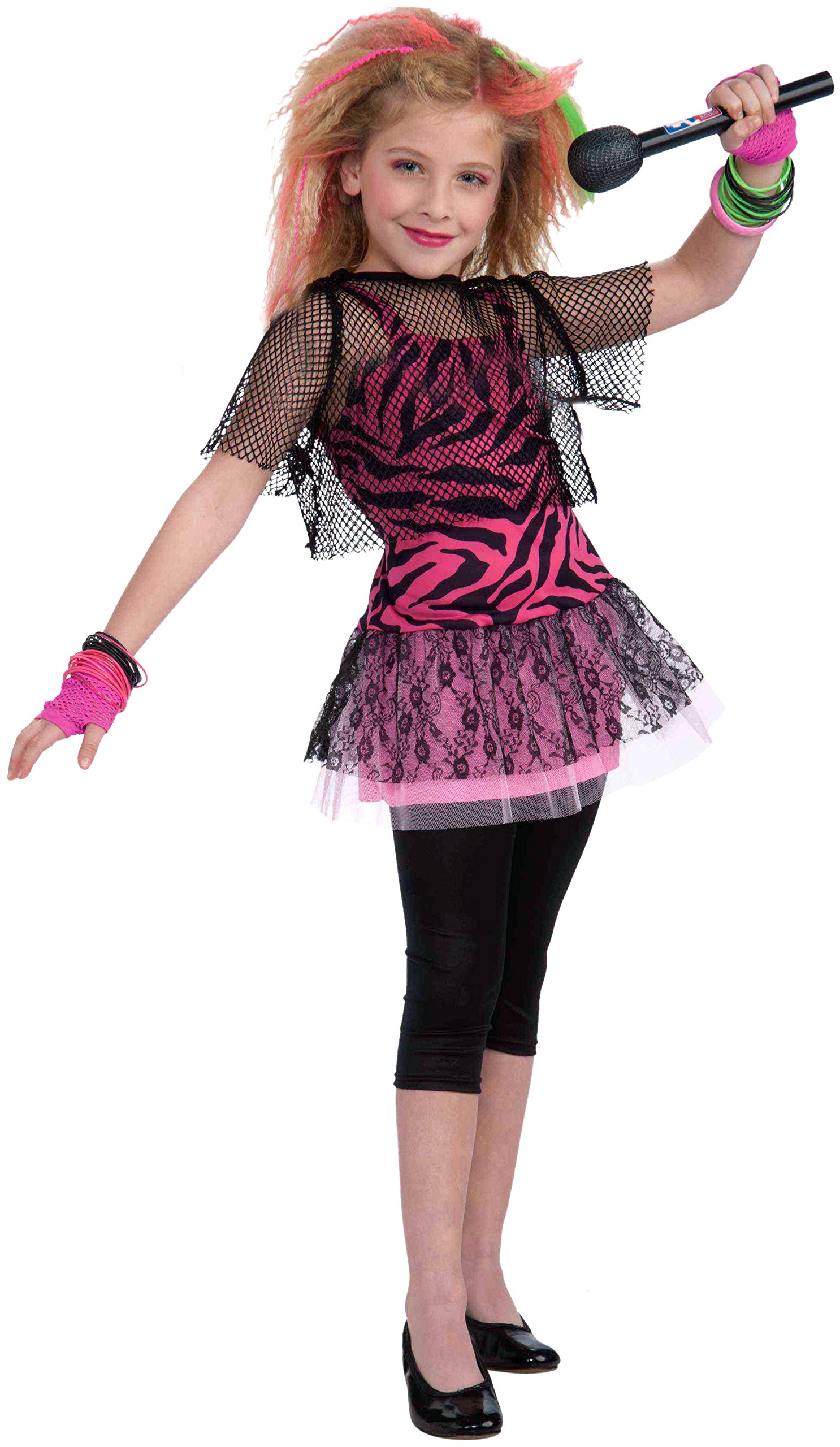 Forum Novelties 80's Rock Star Child Girl's Costume