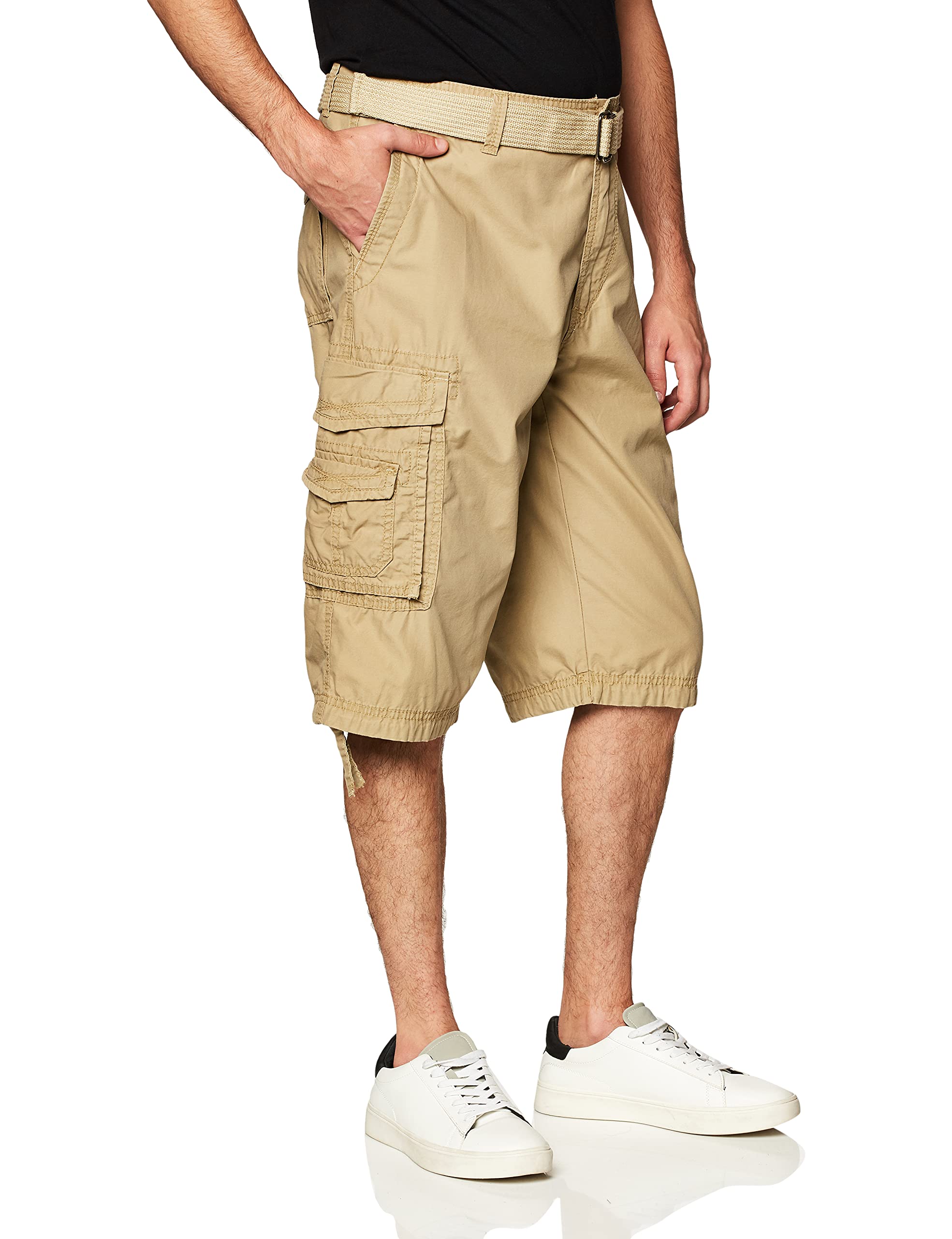 Unionbay Men's Cordova Belted Messenger Cargo Short - Reg and Big and Tall Sizes