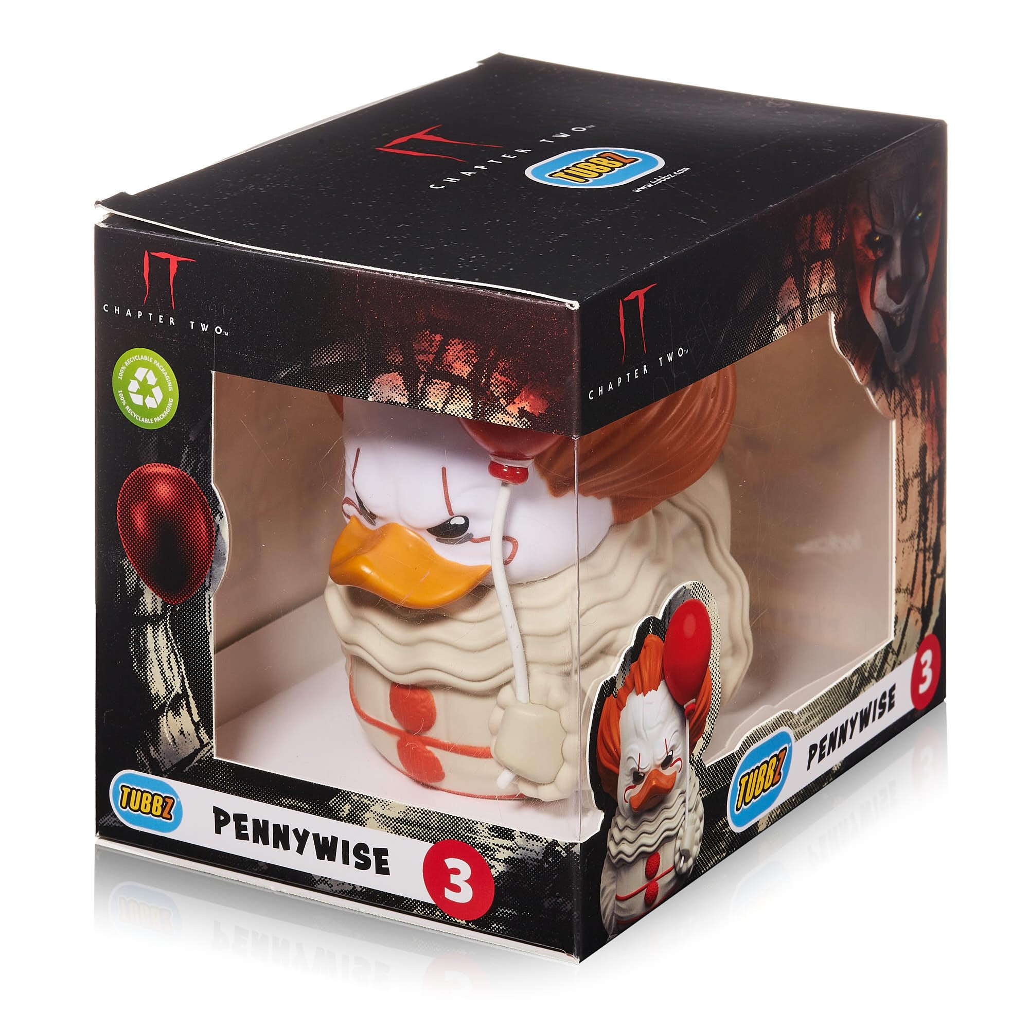 TUBBZ Boxed Edition Pennywise Collectible Vinyl Rubber Duck Figure - Official IT Merchandise - TV, Movies & Video Games