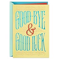 Hallmark Farewell Card, Good Luck (Retirement Card, Coworker Goodbye Card)