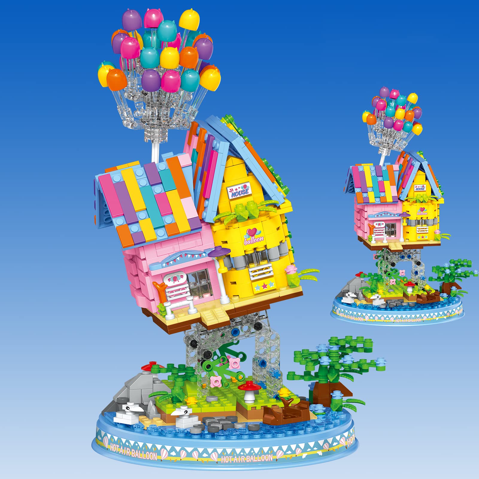 R HOME STORE Up Balloon House Building Kit for Kids Age 8-14 Yrs,Creative Building Block Set 931pcs,Girl Toys for Christmas and Birthday Gifts,DIY Educational Toys for Kids