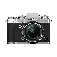 Fujifilm X-T3 Mirrorless Digital Camera, Silver with Fujinon XF18-55mm F2.8-4 R LM Optical Image Stabiliser Lens kit