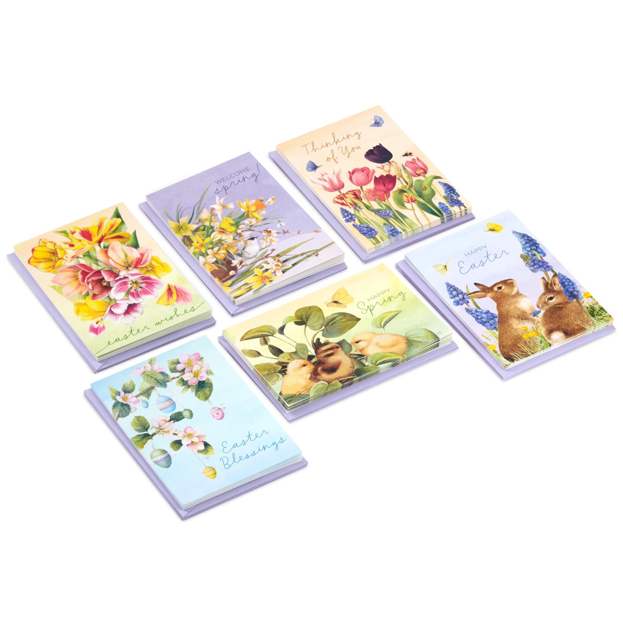 Hallmark Marjorlein Bastin Assorted Spring and Easter Cards (36 Cards with Envelopes)