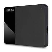 Toshiba 2TB Canvio Ready – 2.5 inch Portable External Hard Drive with SuperSpeed USB 3.2 Gen 1, Compatible with Microsoft Windows 7, 8 and 10, Black (HDTP320EK3AA)
