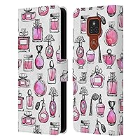 Head Case Designs Officially Licensed Andrea Lauren Design Perfumes Lady Like Leather Book Wallet Case Cover Compatible with Motorola Moto E7 Plus