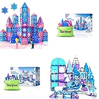 Diamond Magnetic Building Blocks - Frozen Princess Toys Magnetic Tiles Arctic Animals Toddler Kids Toys STEM Toys for Girls and Boys Ages 3 +