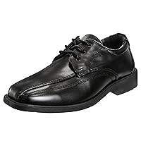 French Toast Boys Dress Shoes - Classic Lace-Up Oxford Casual Dress Formal Shoes - Black (Size 7 Toddler - Size 6 Big Kid)