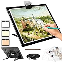 Mua Tracing Table Light Table, Light Box, LED, A4 Size, Stepless Dimming,  Ultra-thin, Light Board, USB Powered, Cartoon, Drafting, Calligraphy,  Architectural Design, Manga, Sketching, Drawing, Illustration, Children's  Practice, 3.9 ft (1.5 m),