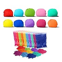 Chameleon Colors Original Color Powder Balls & 100g Color Powder Packs - 10 Powder Balls in 10 Colors - 25 Powder Bags in 10 Colors - For 5-10 People - Non-Toxic - Color War, Birthday Party & Field Da