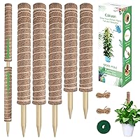 Moss Pole for Plants, Extra-Long 75 inch Moss Poles for Climbing Plants, 3 Pcs 20.5