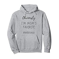I'm Mom's Favorite Funny Daughter-Son Child Fathers day Pullover Hoodie