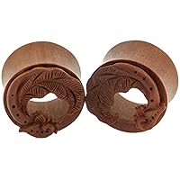 Pair of Sabo Wood Double Flared Elvin Wing Eyelets
