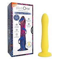 plusOne Luxe Ripple Multi Vibe – Vibrating Massager, Vibrating Dildo, 7 Vibration Modes, Rechargeable, Waterproof, Suction Cup Base, Body Safe Silicone