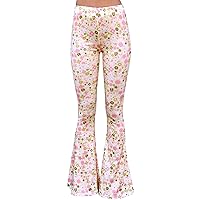 Daisy Del Sol Comfy Lightweight Stretch Vintage Palazzo 70s Bell Bottom Flare Lounge Yoga Pants