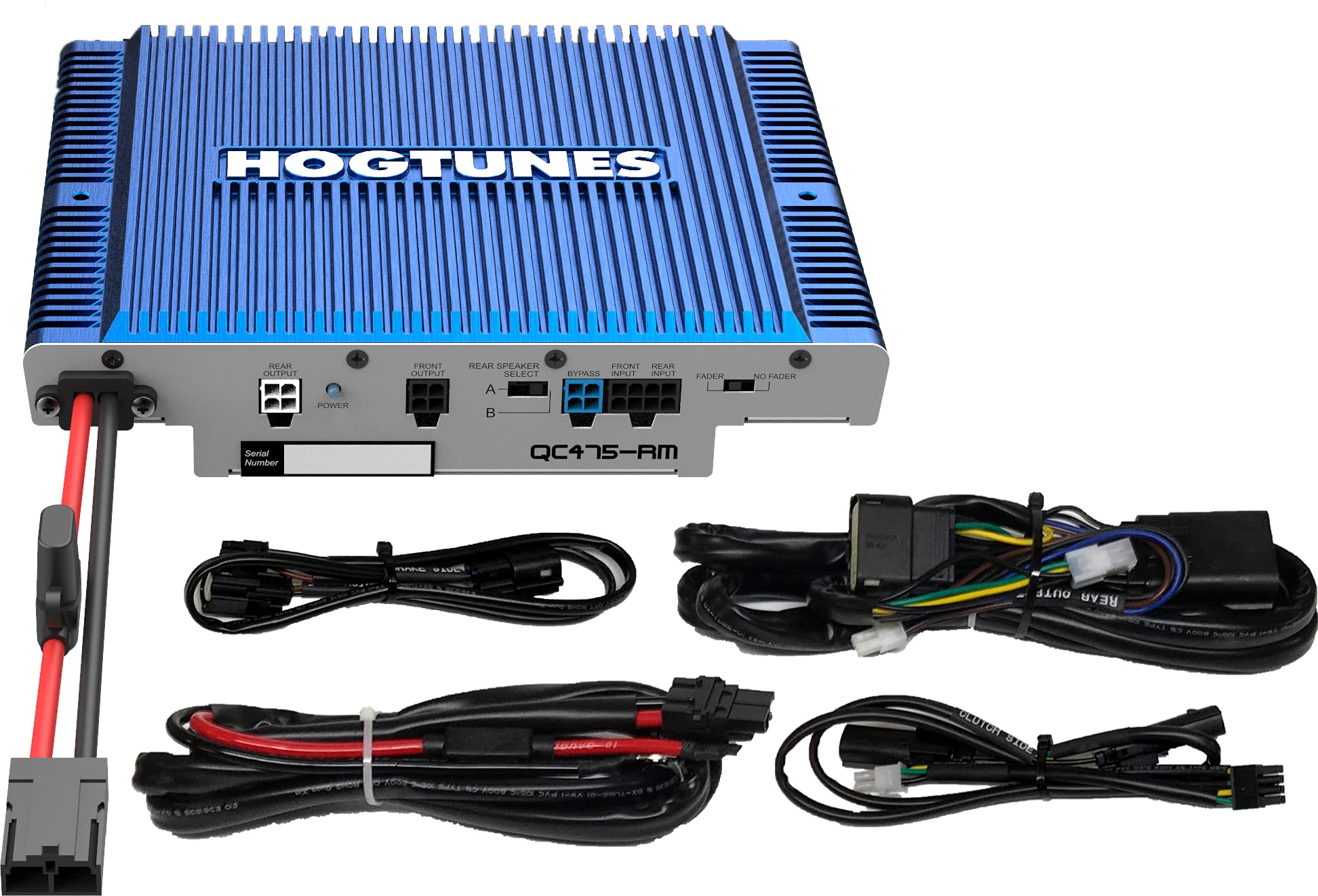 Hogtunes QC 475-RM 300 Watt 4 Channel Amplifier with R.E.M.I.T. Technology for 2014-Current Harley-Davidson Motorcycles