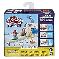 Play-Doh Builder Igloo Mini Animal Building Kit for Kids 5 Years and Up with 2 Cans, Non-Toxic - Easy to Build DIY Craft Set