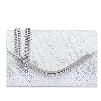 Clutch Purses Evening Bag for Women Formal,Classic Envelope Purses and Handbags Wedding Party Prom with Shoulder Strap