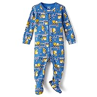 baby-boys And Toddler Long Sleeve Zip-front One Piece Footed Pajama Snug Fit 100% Cotton
