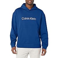Calvin Klein Men's Relaxed Fit Logo French Terry Hoodie