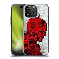 Head Case Designs Officially Licensed The Batman Collage Neo-Noir Graphics Soft Gel Case Compatible with Apple iPhone 15 Pro Max