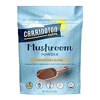 Carrington Farms Mushroom Powder – Wellness Blend of Lion’s Mane, Reishi, & Chaga for Nutrition Boost – Daily Superfood Formula of Adaptogens (3.5 oz)