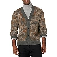 Vince Men's Abstract Floral Cardigan