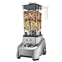 High Performance Blender, 64 Oz Professional Grade Countertop Blender, Food Processor, Juicer, Smoothie or Nut Butter Maker, Variable 10 Speed Easy Control Dial, Stainless Steel Blades, Silver