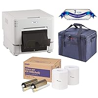 DS-RX1HS Compact Event Photo Booth Portrait Printer Essential Bundle Print Media 4x6-inch, 2 Rolls + Slinger Padded Printer Carrying Case 3 Year Extended Warranty