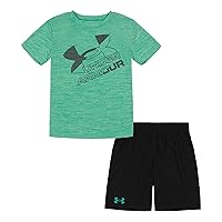 girls Short Sleeve Tee and Short Set, Lightweight and BreathableT-Shirt and Short Set