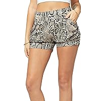 Conceited Ultra Soft High Waisted Harem Shorts for Women with Pockets - Flowy 4