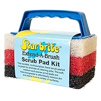 Star brite Scrub Pad with Handle - Choose from 3 Different Textures