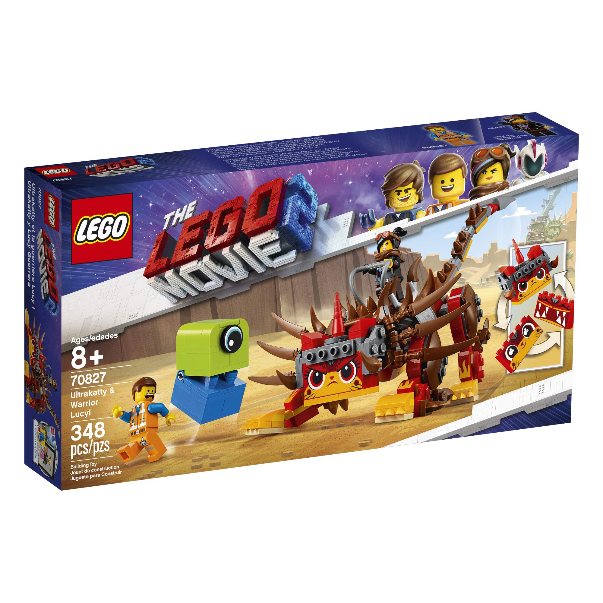 LEGO The Movie 2 Ultrakatty & Warrior Lucy; 70827 Action Creative Building Kit for Kids (348 Pieces)