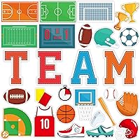 Sports Cutouts Sport Balls Paper Classroom Bulletin Board Decorations Sports Themed Birthday Party Supplies for Toddler Kids Students Classroom