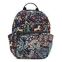 Vera Bradley Women's Cotton Small Backpack, Enchantment, One Size
