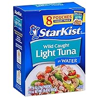 StarKist Chunk Light Tuna in Water - 2.6 oz Pouch (Pack of 8)
