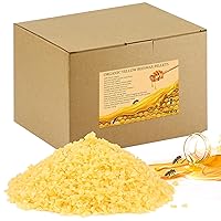 TRINIDa Yellow Beeswax Pellets 5LB(80 oz), 100% Organic Bees Wax Pellets for DIY Candles, Beeswax for Candle Making, Skin, Body, Face, and Hair Care, Lotions, DIY Creams, Lip Balm and Soap Making