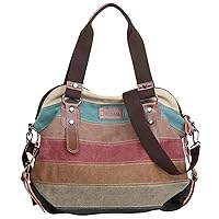 Eshow Women Canvas Shoulder Bag Hobo Handbags and Purse Cross-Body Bag Messenger Bag Travel mom bag for women