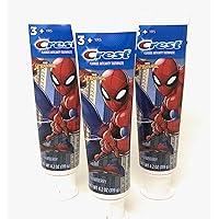 Kids Spiderman Toothpaste, Strawberry, 4.2 oz (Pack of 3)