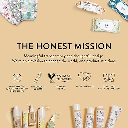 The Honest Company 2-in-1 Cleansing Shampoo + Body Wash | Gentle for Baby | Naturally Derived, Tear-free, Hypoallergenic | Citrus Vanilla Refresh, 10 fl oz