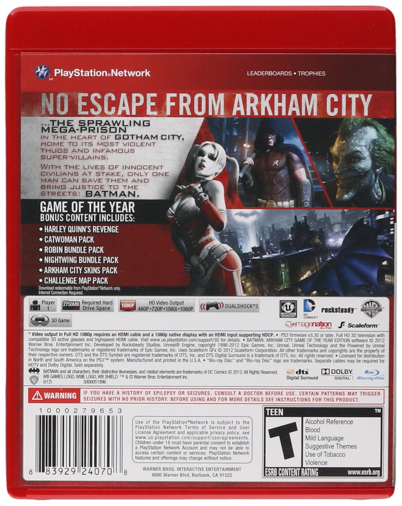 Batman: Arkham City - Game of The Year Edition (Restricted Distribution)