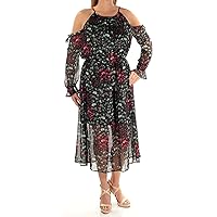 1.STATE Womens Floral A-Line Dress