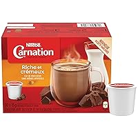 Nestle Carnation Rich and Creamy Hot Chocolate Keurig Compatible K-Cup Capsule Pods, 30 x 15g, 30 cups {Imported from Canada}