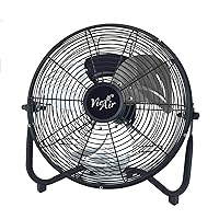 Vie Air Industrial Fan Collection, 18 Inch, Black