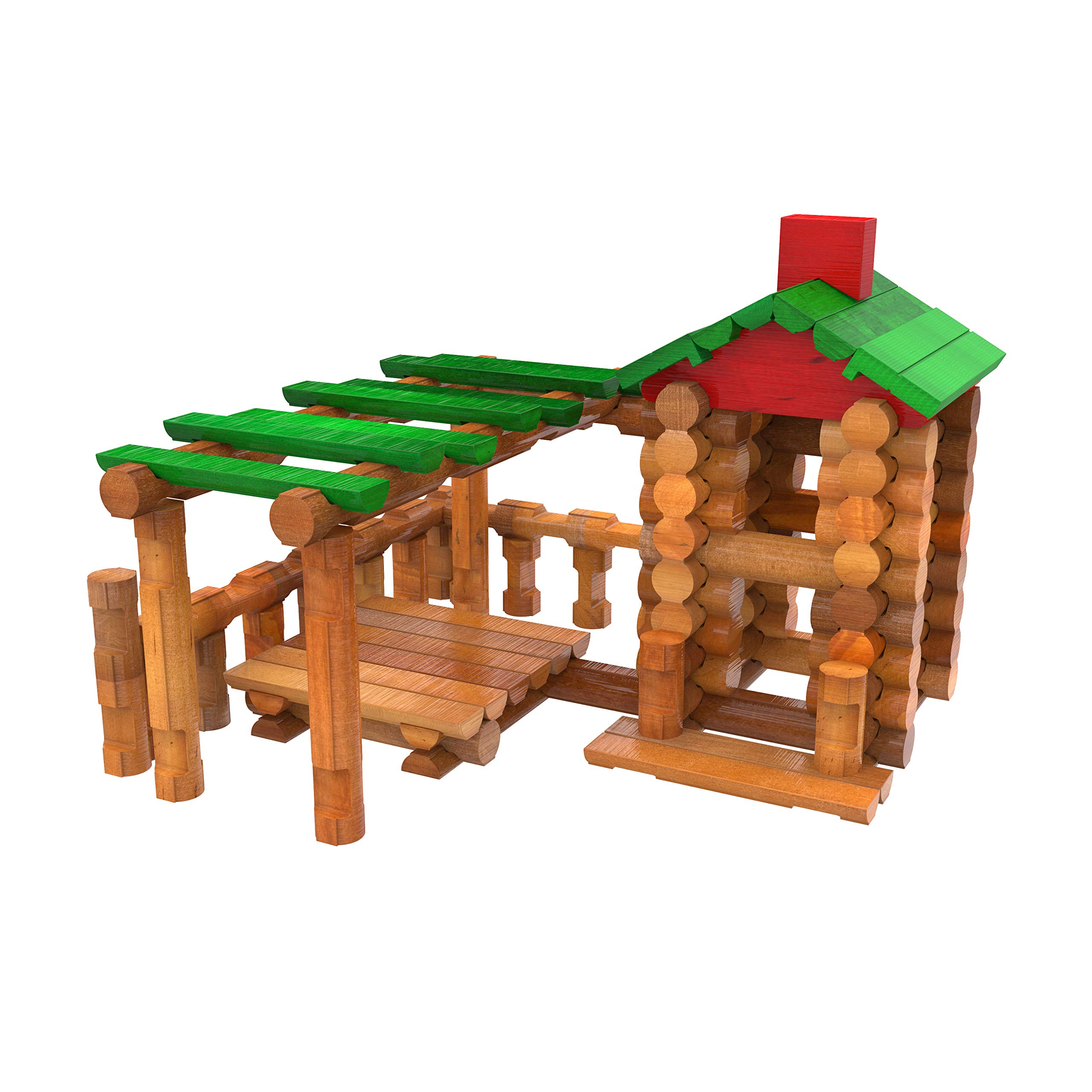 LINCOLN LOGS – Classic Meetinghouse - 117 Parts - Real Wood Logs - Ages 3+ - Collectible Tin - Best Retro Building Gift Set for Boys/Girls – Creative Construction Engineering – Preschool Education Toy