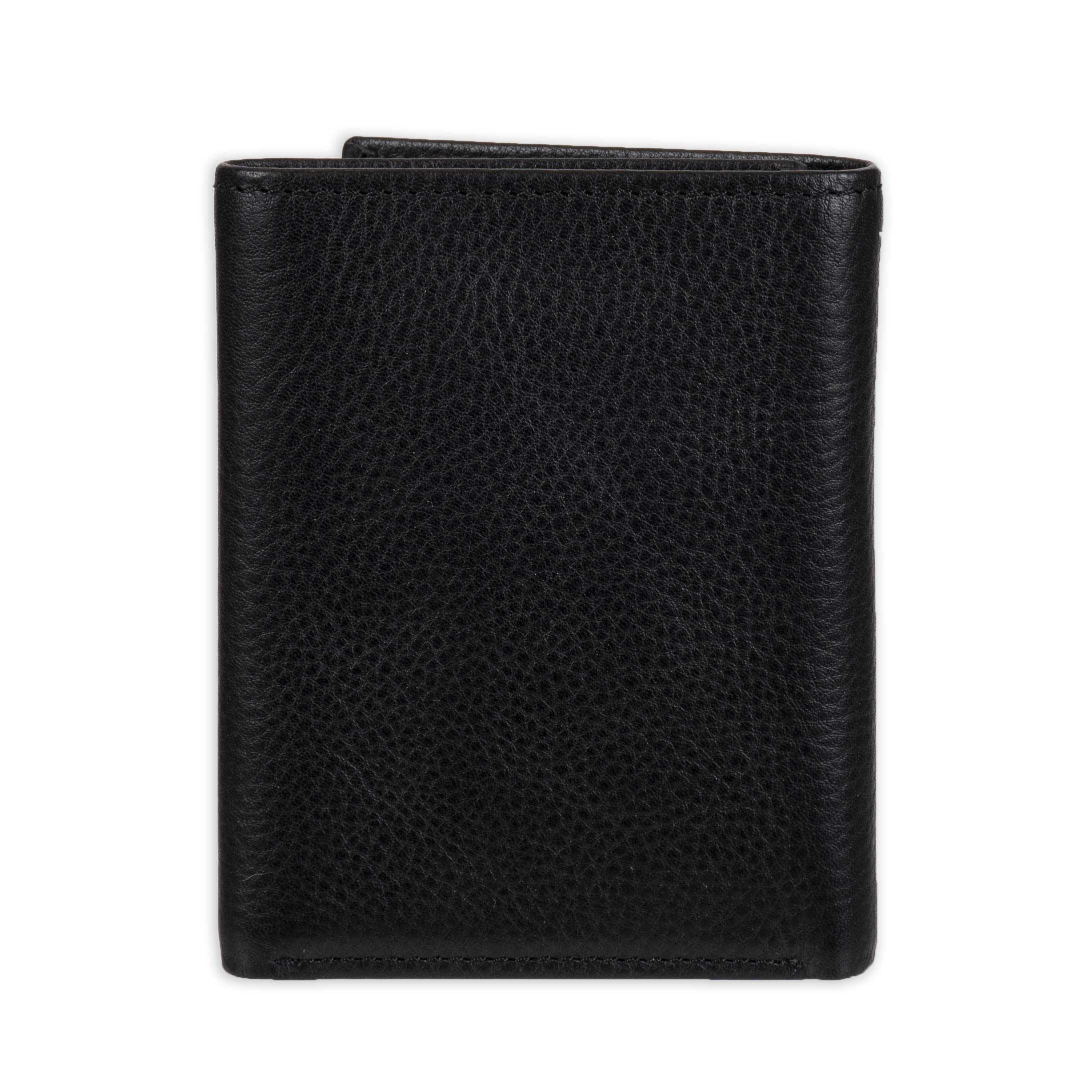 Tommy Hilfiger Men's Genuine Leather Slim Trifold Wallet with ID Window
