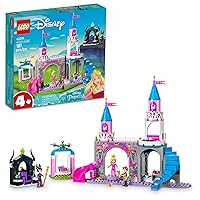 LEGO Disney Princess Aurora's Castle Building Toy Set 43211 Disney Princess Toy with Sleeping Beauty, Prince Philip and Maleficent Mini-Doll Figures, Disney Gift Idea for Kids Boys Girls Age 4+
