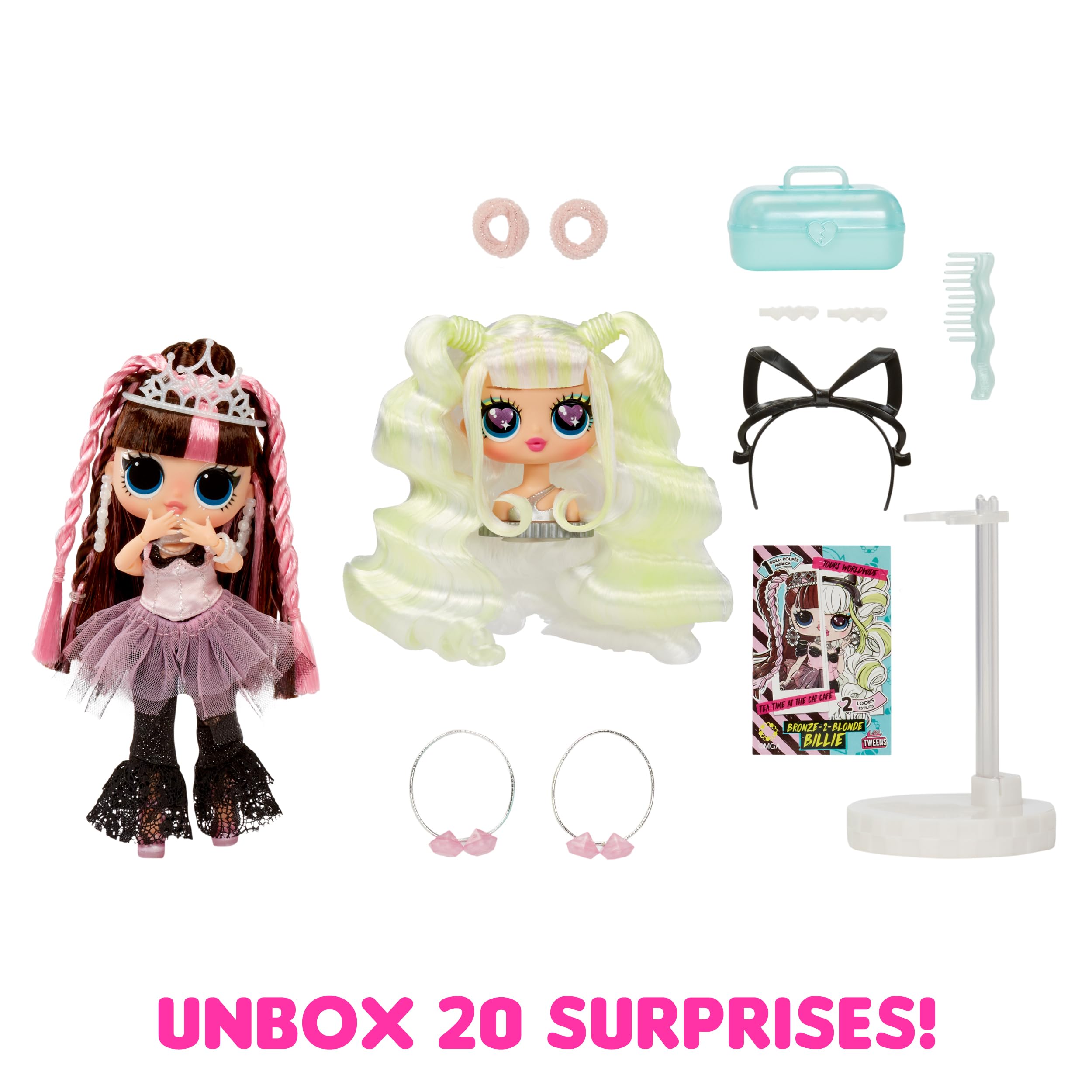 LOL Surprise Tweens Surprise Swap Bronze-2-Blonde Billie Fashion Doll with 20+ Surprises Including Styling Head and Fabulous Fashions and Accessories – Great Gift for Kids Ages 4+